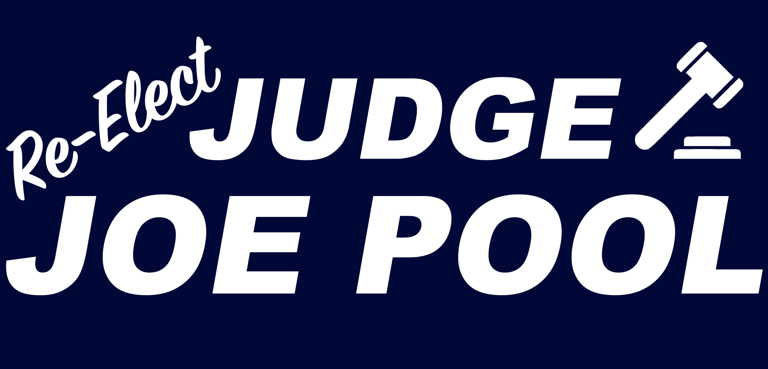 Official Re Elect Judge Joe Pool Logo